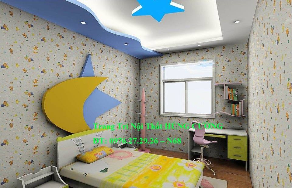 giấy dán tường cho bé